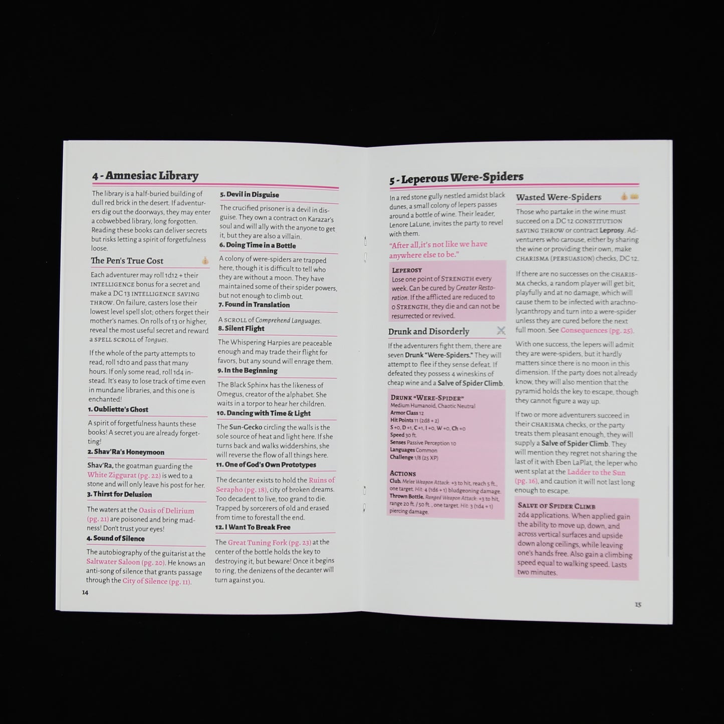 The Doom Desert in the Decanter of Delirium