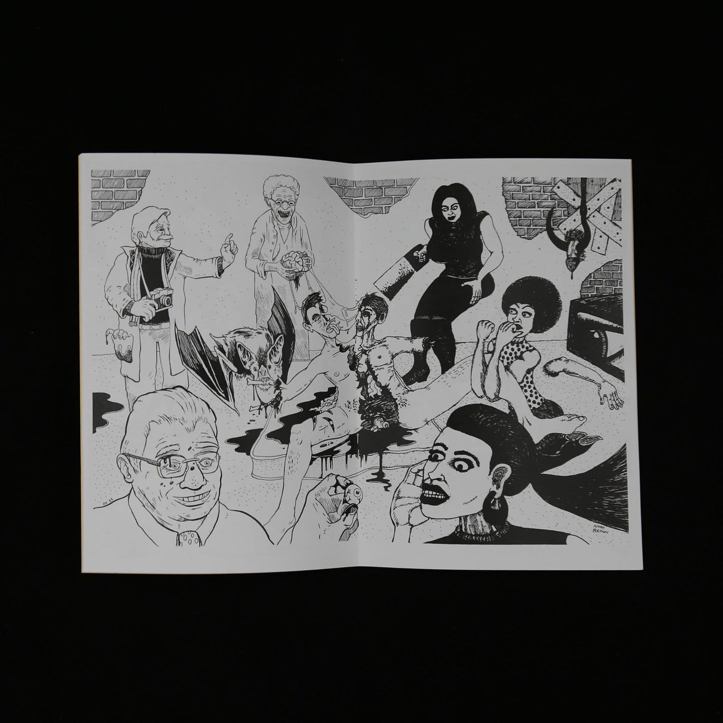 Screaming In Your Sleep #1 horror/gore zine by Andrew Walter and Noah Brown