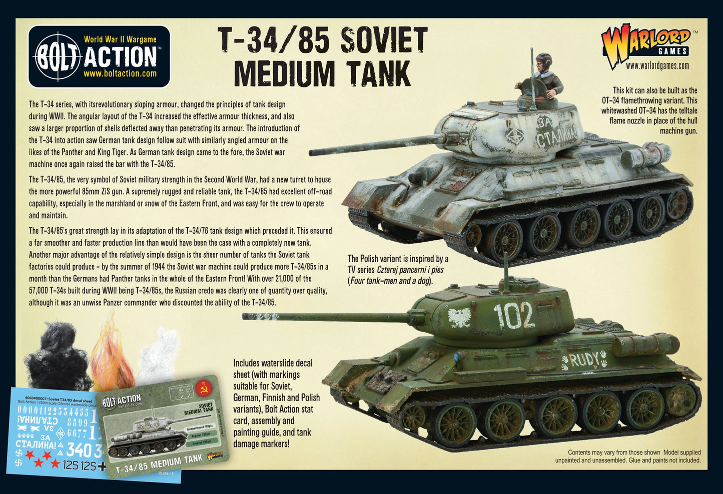 T34/85 Medium Tank
