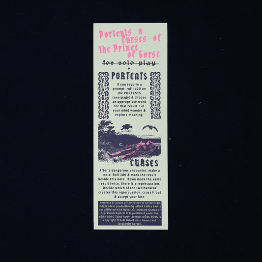 Portents & Curses of the Prince of Gorse by Alfred Valley